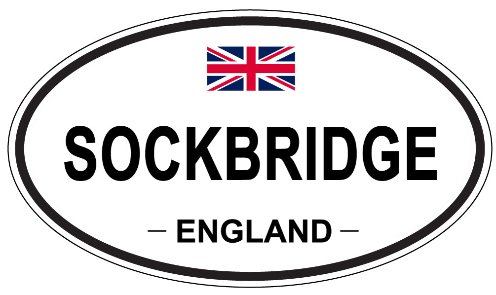 SOCKBRIDGE, ENGLAND - Oval Sticker