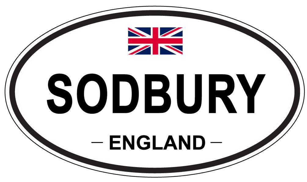 SODBURY, ENGLAND - Oval Sticker