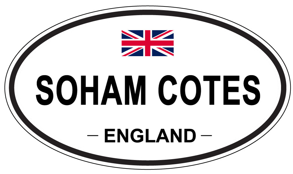 SOHAM COTES, ENGLAND - Oval Sticker