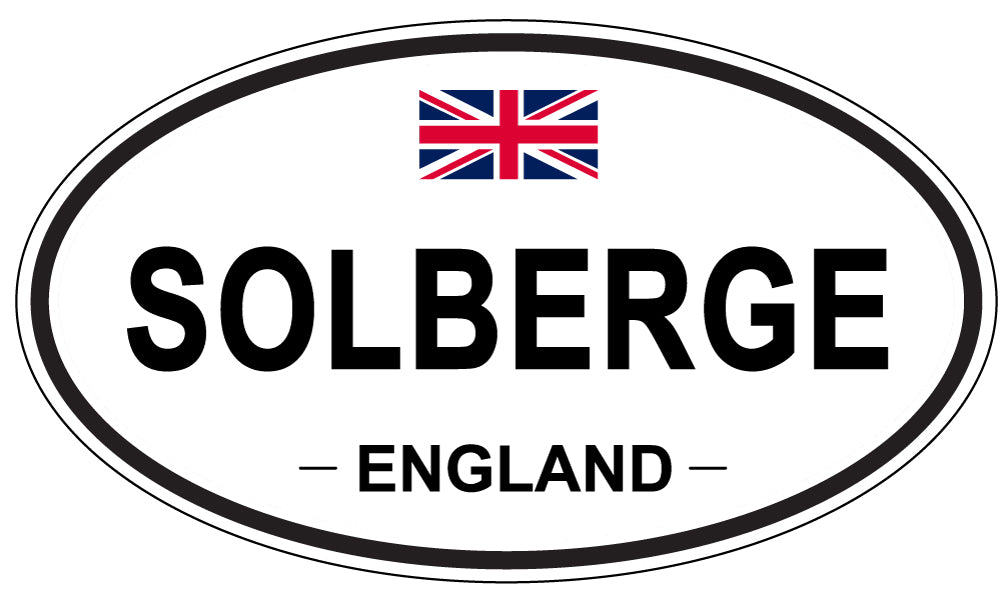 SOLBERGE, ENGLAND - Oval Sticker