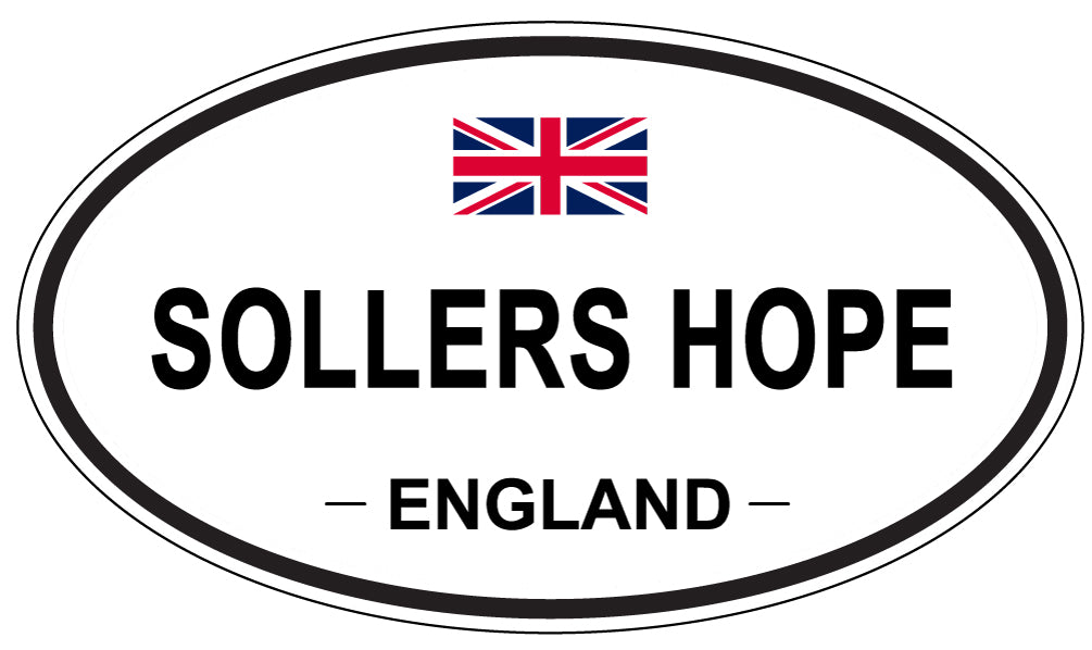 SOLLERS HOPE, ENGLAND - Oval Sticker