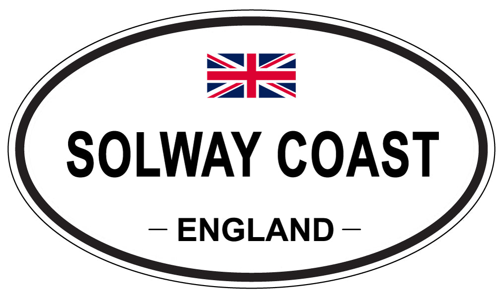 SOLWAY COAST, ENGLAND - Oval Sticker
