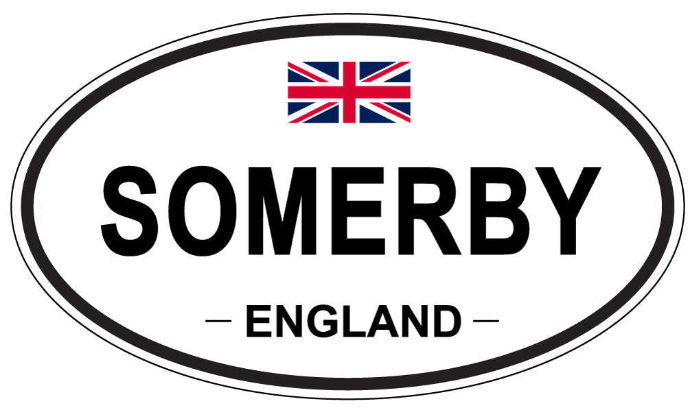 SOMERBY, ENGLAND - Oval Sticker