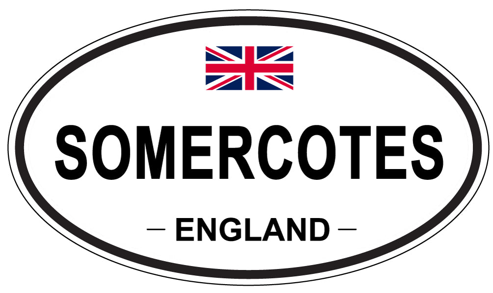 SOMERCOTES, ENGLAND - Oval Sticker