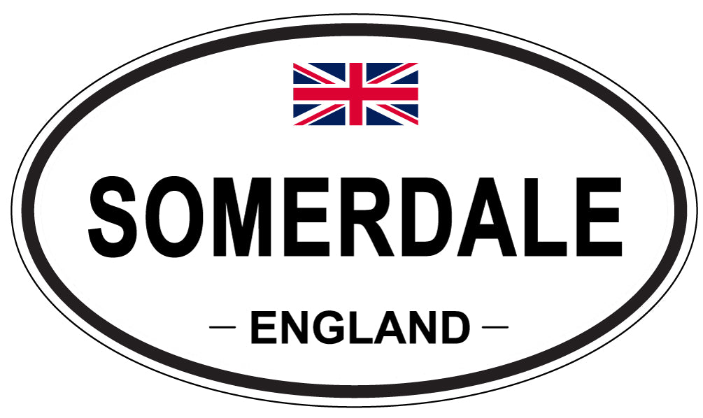 SOMERDALE, ENGLAND - Oval Sticker