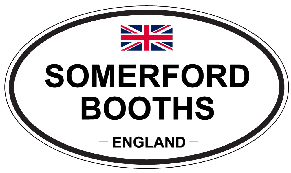 SOMERFORD BOOTHS, ENGLAND - Oval Sticker