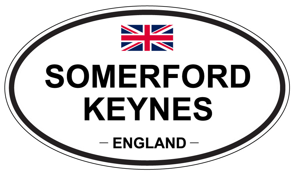 SOMERFORD KEYNES, ENGLAND - Oval Sticker