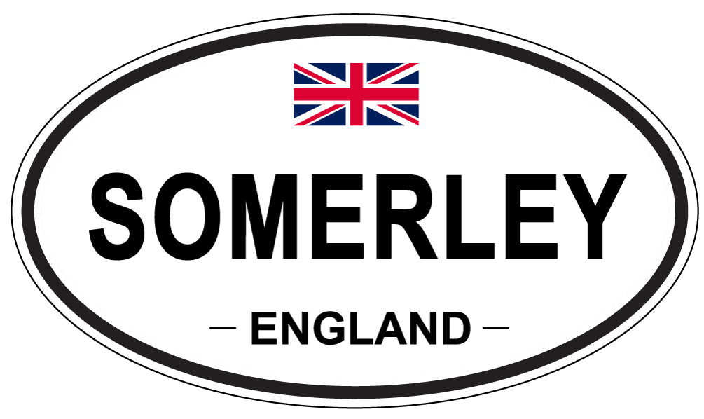 SOMERLEY, ENGLAND - Oval Sticker