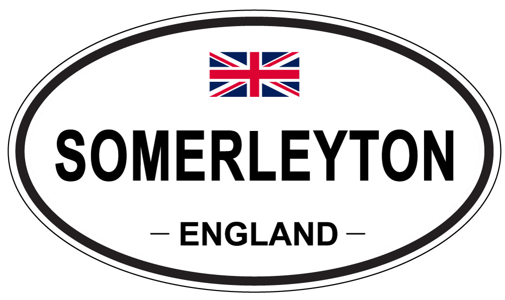 SOMERLEYTON, ENGLAND - Oval Sticker
