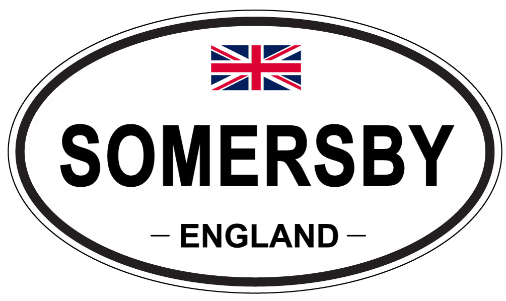 SOMERSBY, ENGLAND - Oval Sticker