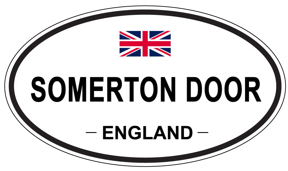 SOMERTON DOOR, ENGLAND - Oval Sticker