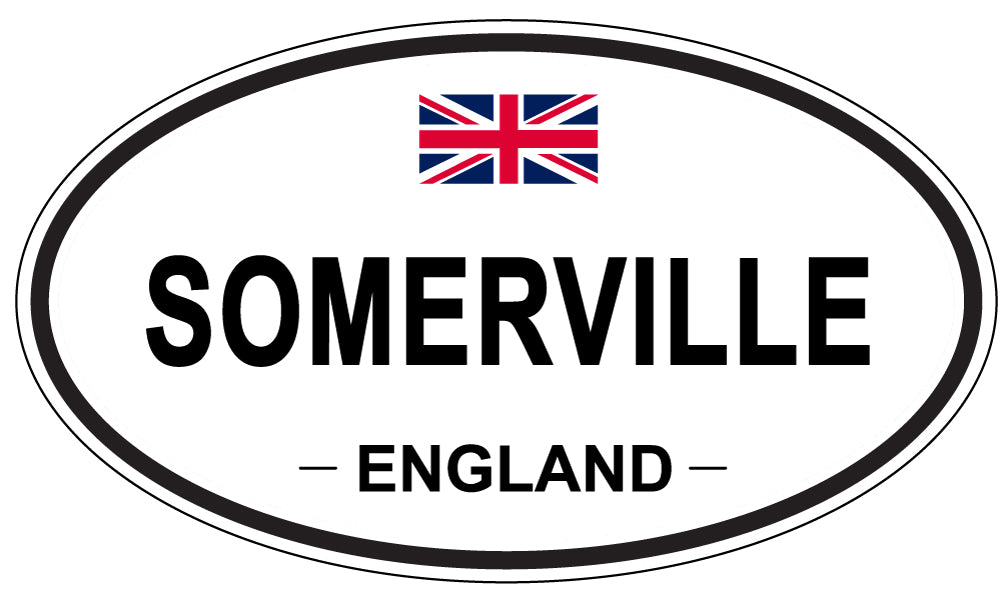 SOMERVILLE, ENGLAND - Oval Sticker