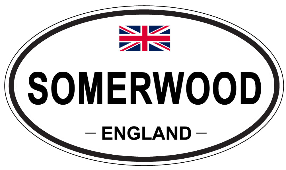 SOMERWOOD, ENGLAND - Oval Sticker