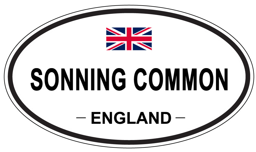 SONNING COMMON, ENGLAND - Oval Sticker