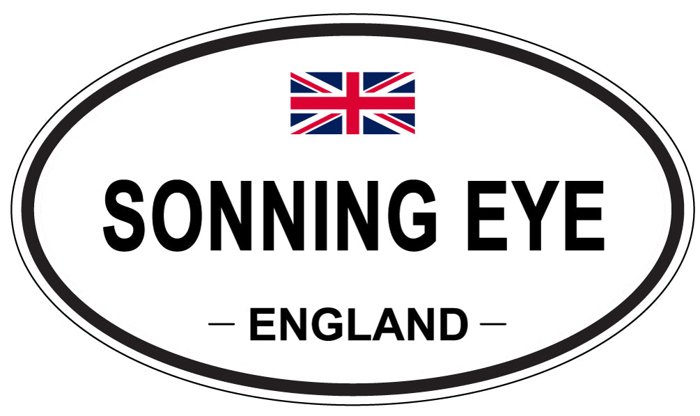 SONNING EYE, ENGLAND - Oval Sticker