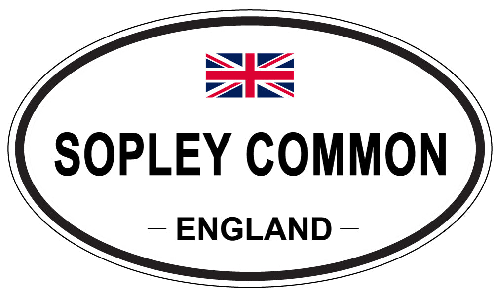 SOPLEY COMMON, ENGLAND - Oval Sticker