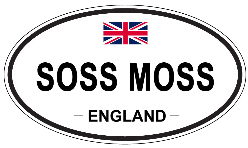 SOSS MOSS, ENGLAND - Oval Sticker