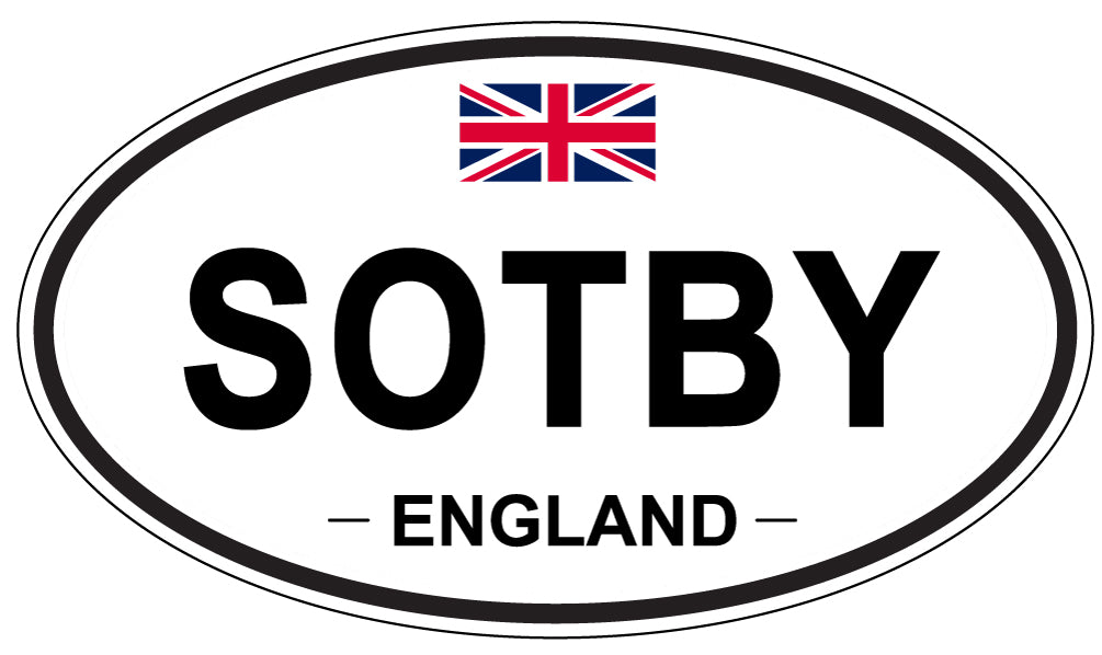 SOTBY, ENGLAND - Oval Sticker