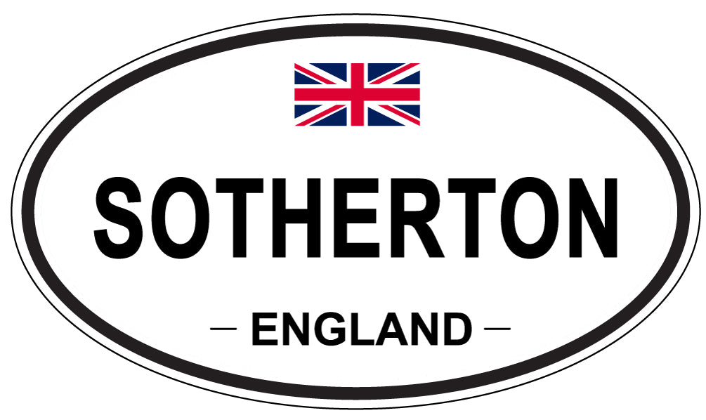 SOTHERTON, ENGLAND - Oval Sticker