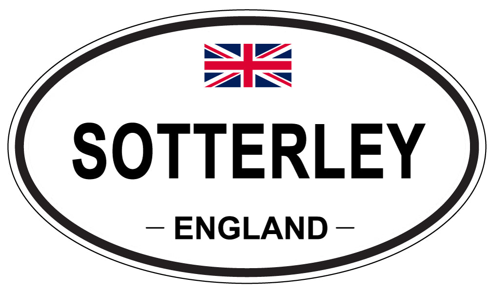 SOTTERLEY, ENGLAND - Oval Sticker
