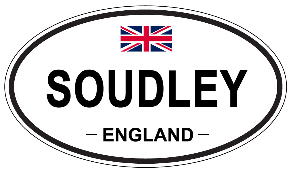 SOUDLEY, ENGLAND - Oval Sticker