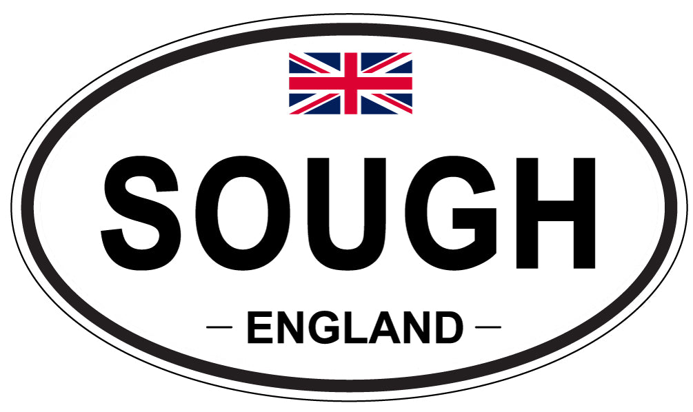 SOUGH, ENGLAND - Oval Sticker