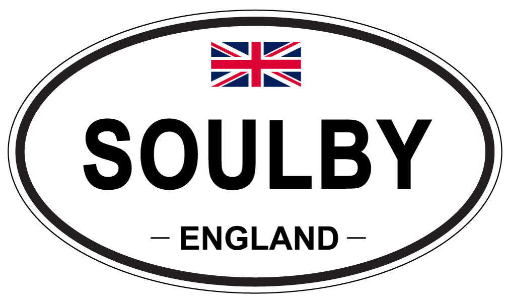SOULBY, ENGLAND - Oval Sticker
