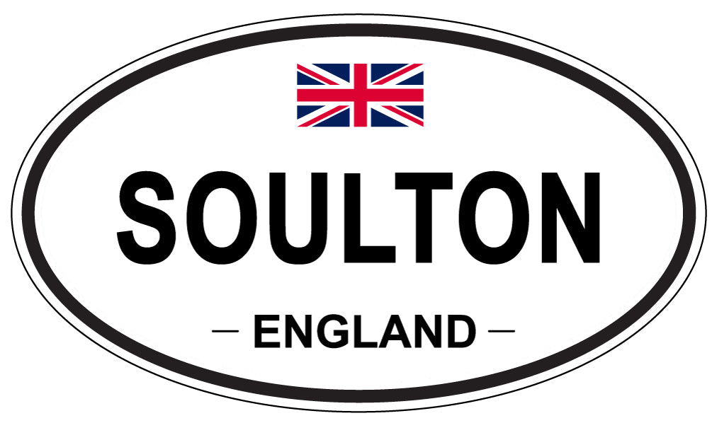 SOULTON, ENGLAND - Oval Sticker