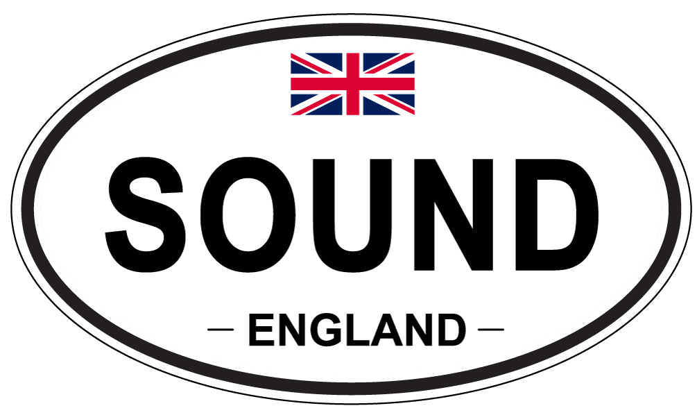 SOUND, ENGLAND - Oval Sticker