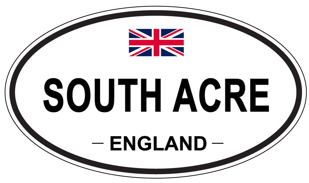 SOUTH ACRE, ENGLAND - Oval Sticker