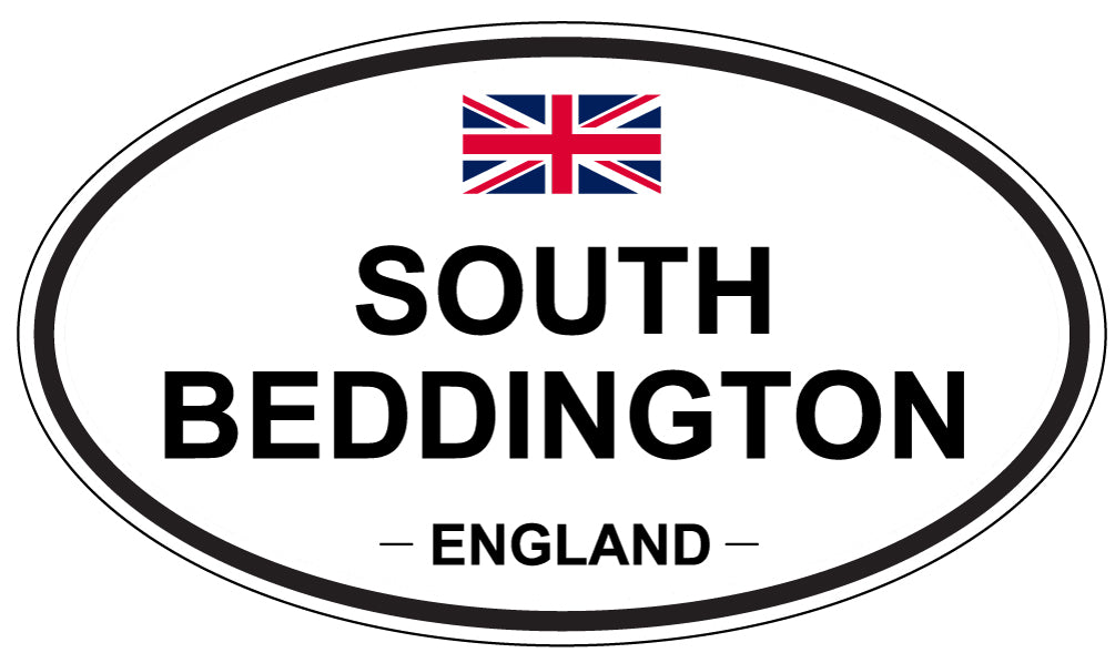 SOUTH BEDDINGTON, ENGLAND - Oval Sticker