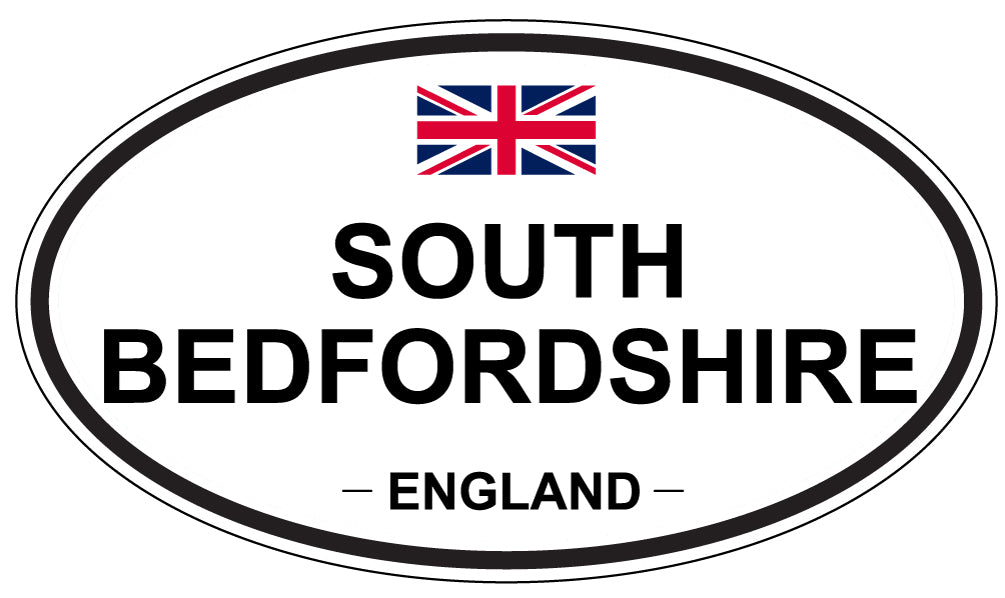 SOUTH BEDFORDSHIRE, ENGLAND - Oval Sticker