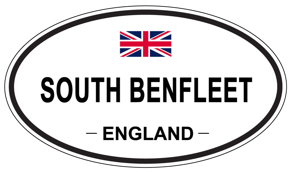 SOUTH BENFLEET, ENGLAND - Oval Sticker