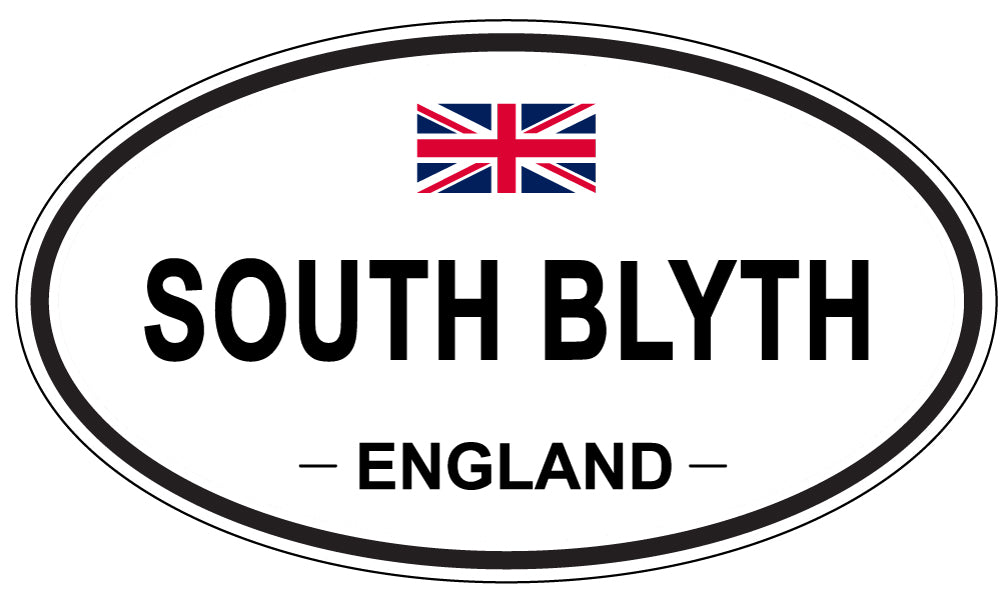 SOUTH BLYTH, ENGLAND - Oval Sticker