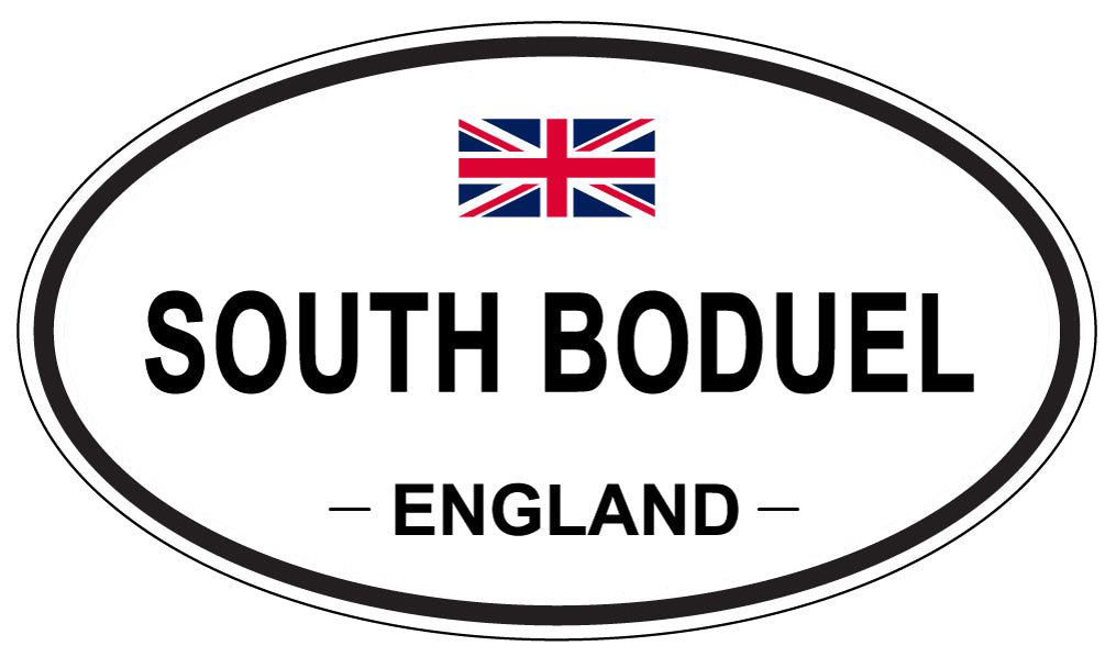 SOUTH BODUEL, ENGLAND - Oval Sticker