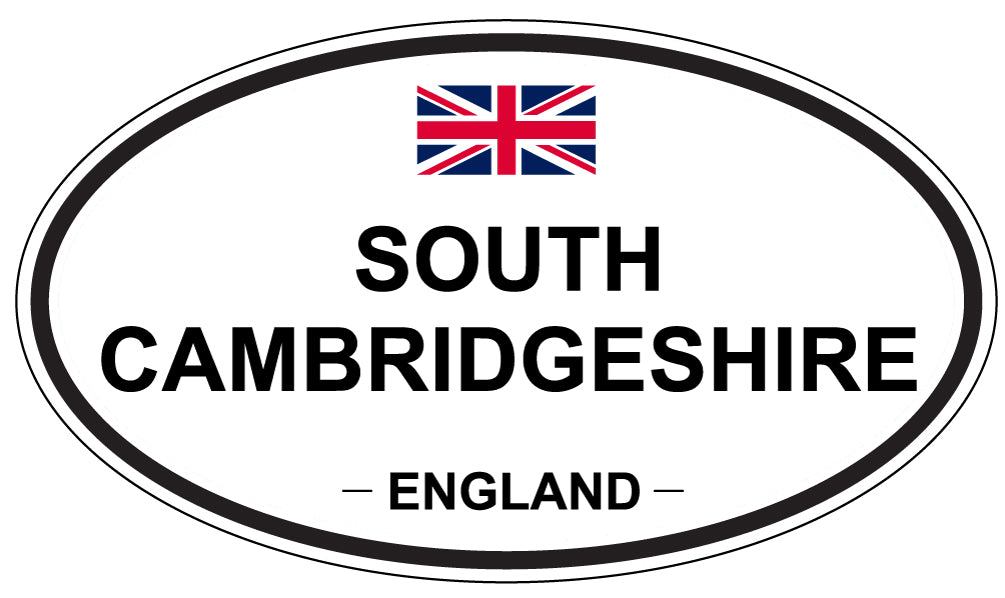 SOUTH CAMBRIDGESHIRE, ENGLAND - Oval Sticker