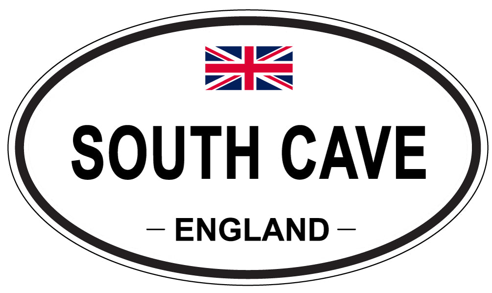 SOUTH CAVE, ENGLAND - Oval Sticker