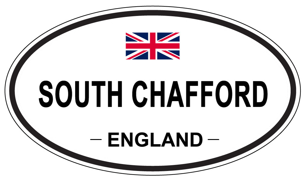 SOUTH CHAFFORD, ENGLAND - Oval Sticker