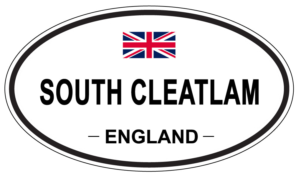 SOUTH CLEATLAM, ENGLAND - Oval Sticker