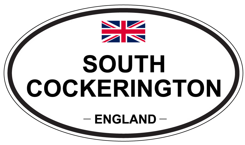 SOUTH COCKERINGTON, ENGLAND - Oval Sticker