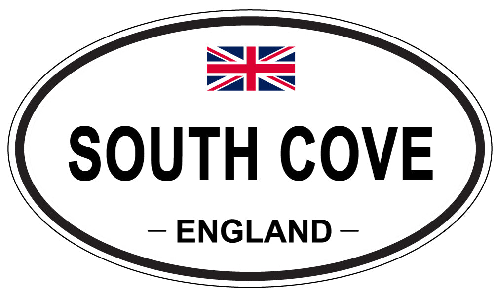 SOUTH COVE, ENGLAND - Oval Sticker