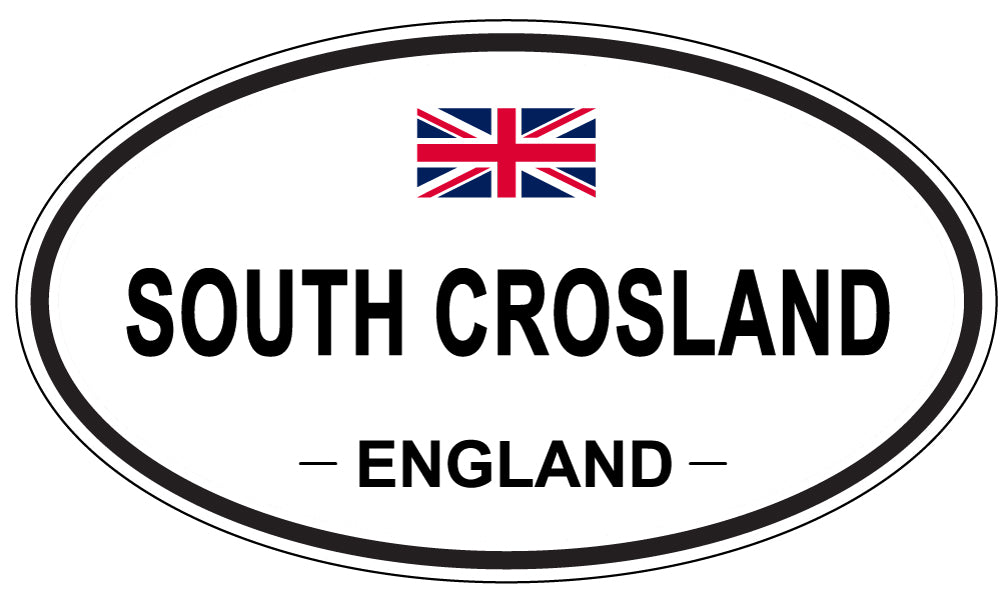 SOUTH CROSLAND, ENGLAND - Oval Sticker