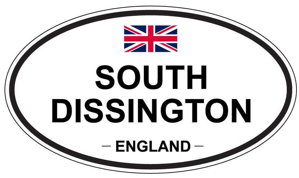 SOUTH DISSINGTON, ENGLAND - Oval Sticker
