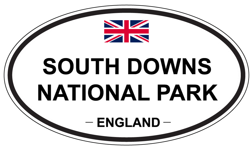 SOUTH DOWNS NATIONAL PARK, ENGLAND - Oval Sticker