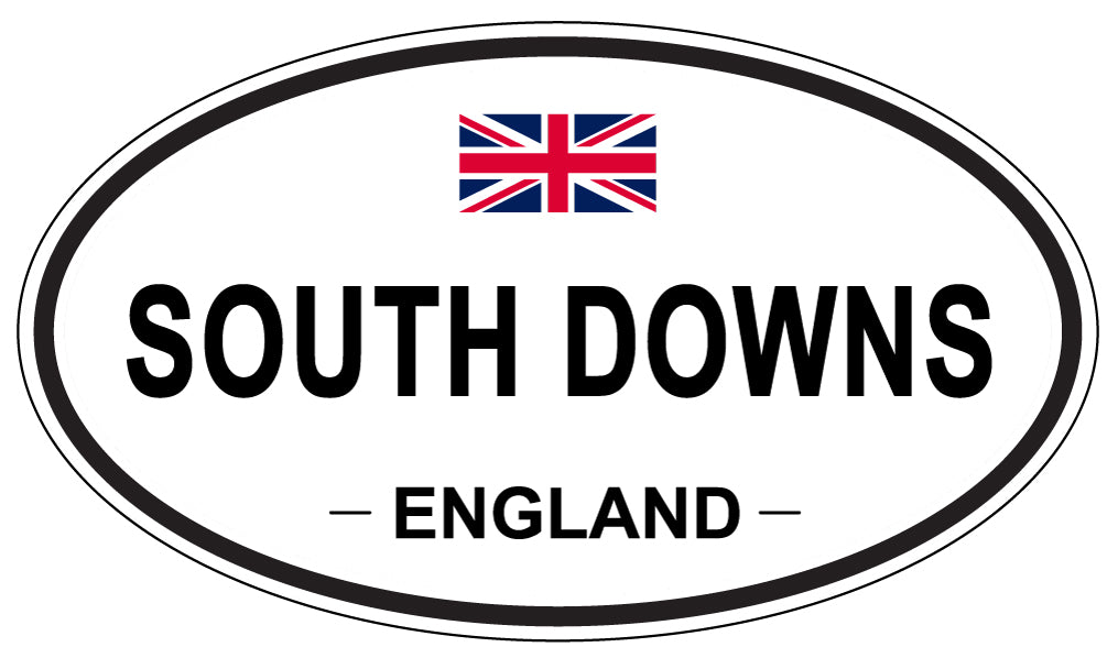 SOUTH DOWNS, ENGLAND - Oval Sticker