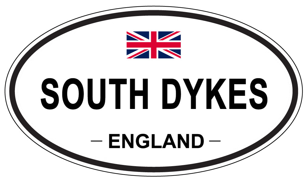 SOUTH DYKES, ENGLAND - Oval Sticker