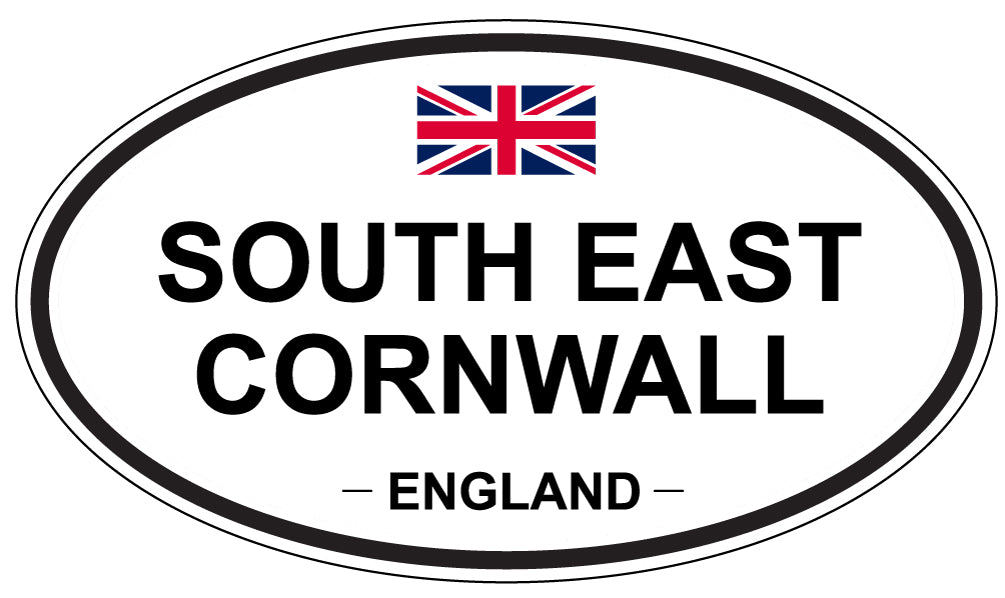 SOUTH EAST CORNWALL, ENGLAND - Oval Sticker