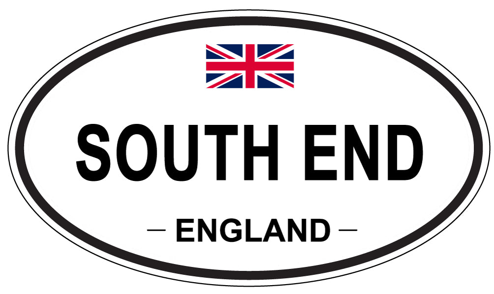 SOUTH END, ENGLAND - Oval Sticker