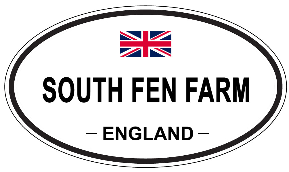 SOUTH FEN FARM, ENGLAND - Oval Sticker