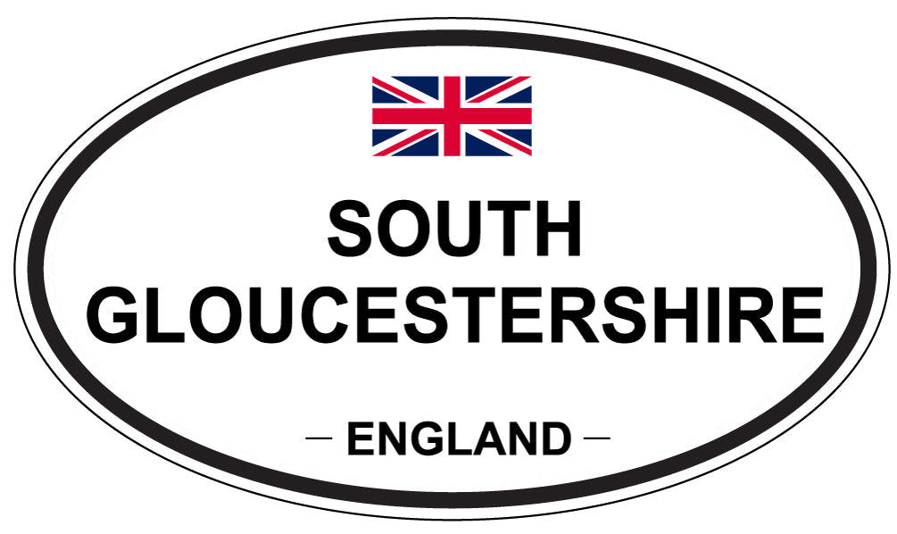 SOUTH GLOUCESTERSHIRE, ENGLAND - Oval Sticker